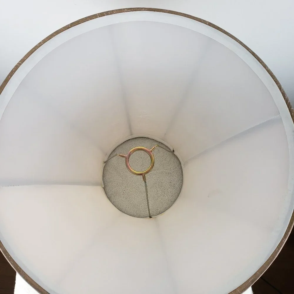 Lamp Shade Tan with White Veins